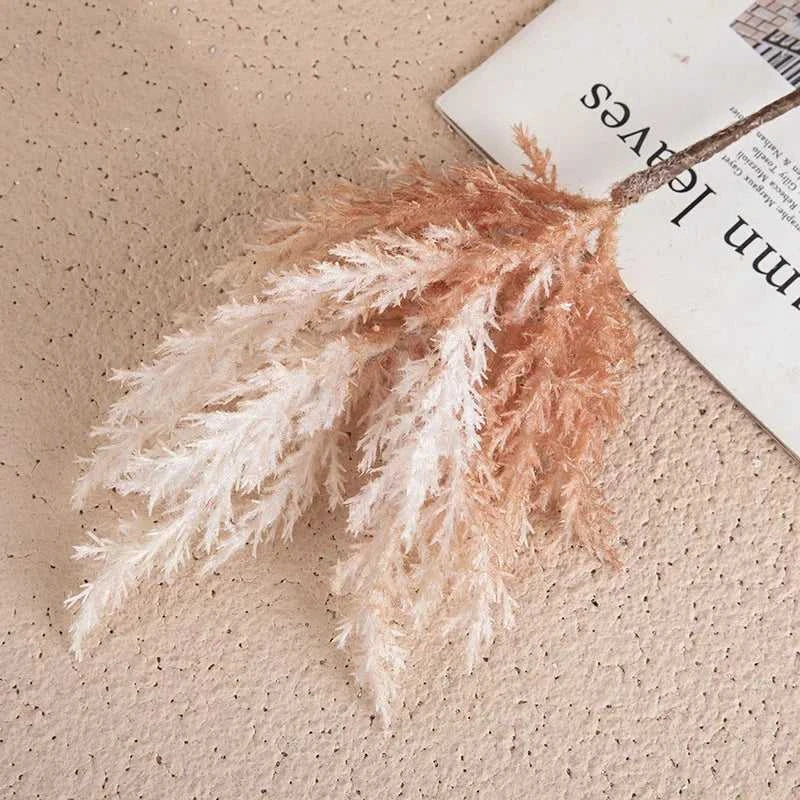 Lumi Natural Pampas Grass Bouquet - Premium Dried Floral Decor for Weddings & Home 14:201441321#Pink Artificial Flowers