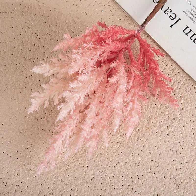 Lumi Natural Pampas Grass Bouquet - Premium Dried Floral Decor for Weddings & Home 14:201441321#Pink Artificial Flowers