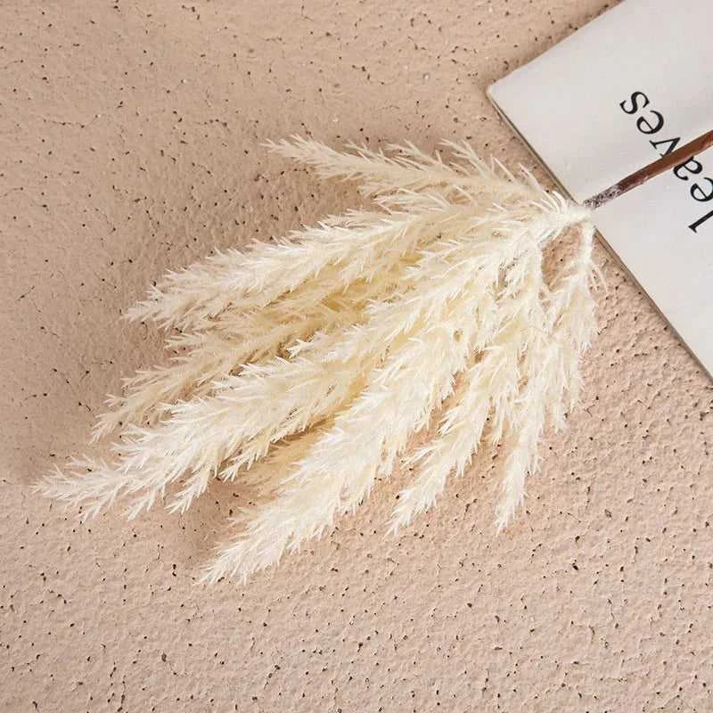 Lumi Natural Pampas Grass Bouquet - Premium Dried Floral Decor for Weddings & Home 14:201441321#Pink Artificial Flowers