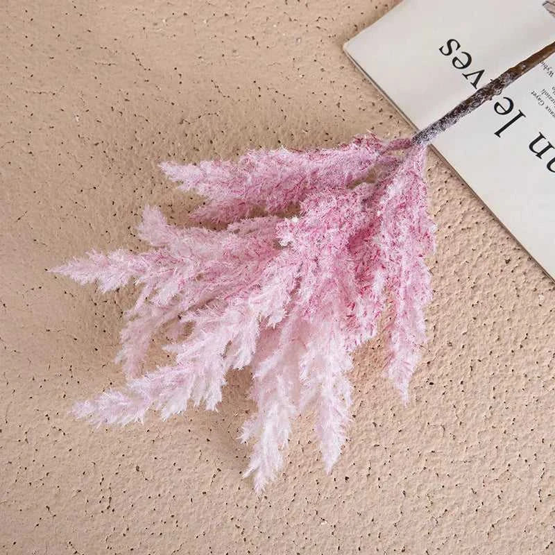 Lumi Natural Pampas Grass Bouquet - Premium Dried Floral Decor for Weddings & Home 14:201441321#Pink Artificial Flowers