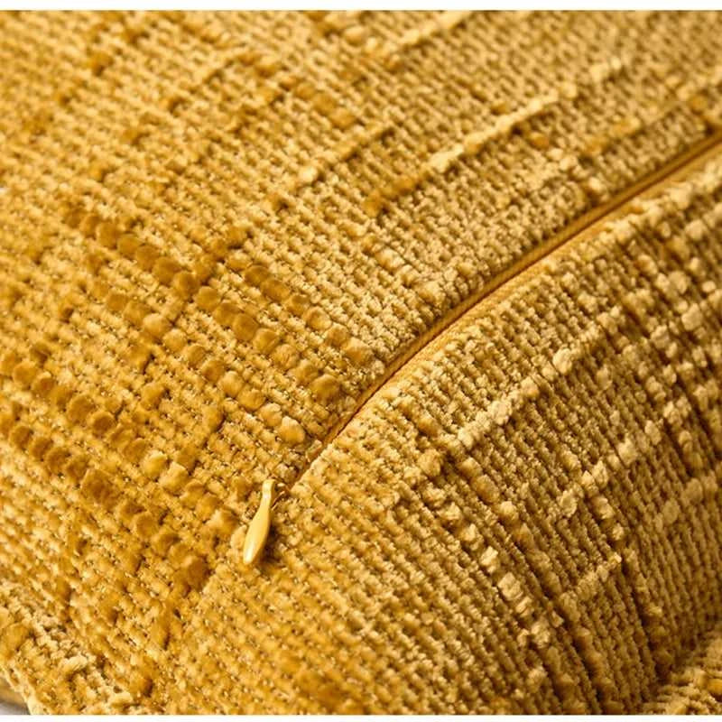 Masy Chenille Cushion Cover - Bamboo Yarn Textured Throw Pillow Case 14:10#Dark Grey;5:201298988#30x50cm Cushion Covers