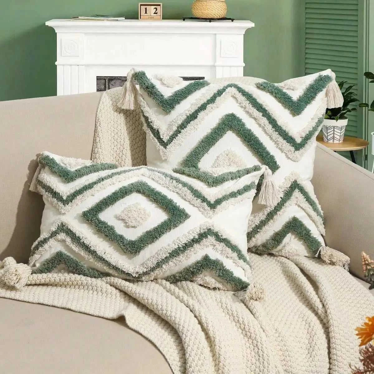 Maya Nordic Moroccan Tufted Pillow Covers 14:366;5:201298988#30x50cm Cushion Covers