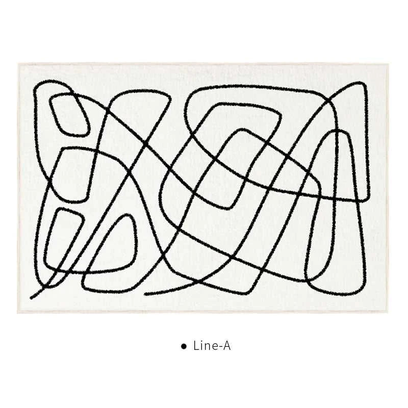 Meraki Plush Area Rug Non-Slip - Living Room Bedroom Carpet 14:29#A;5:200844313#80x120cm Carpets