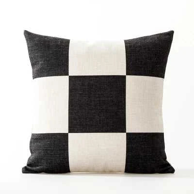 Miley Nordic Geometric Cushion Cover - Linen Pillowcase 45x45cm 14:771#A;5:201298987#30x50cm Cushion Covers
