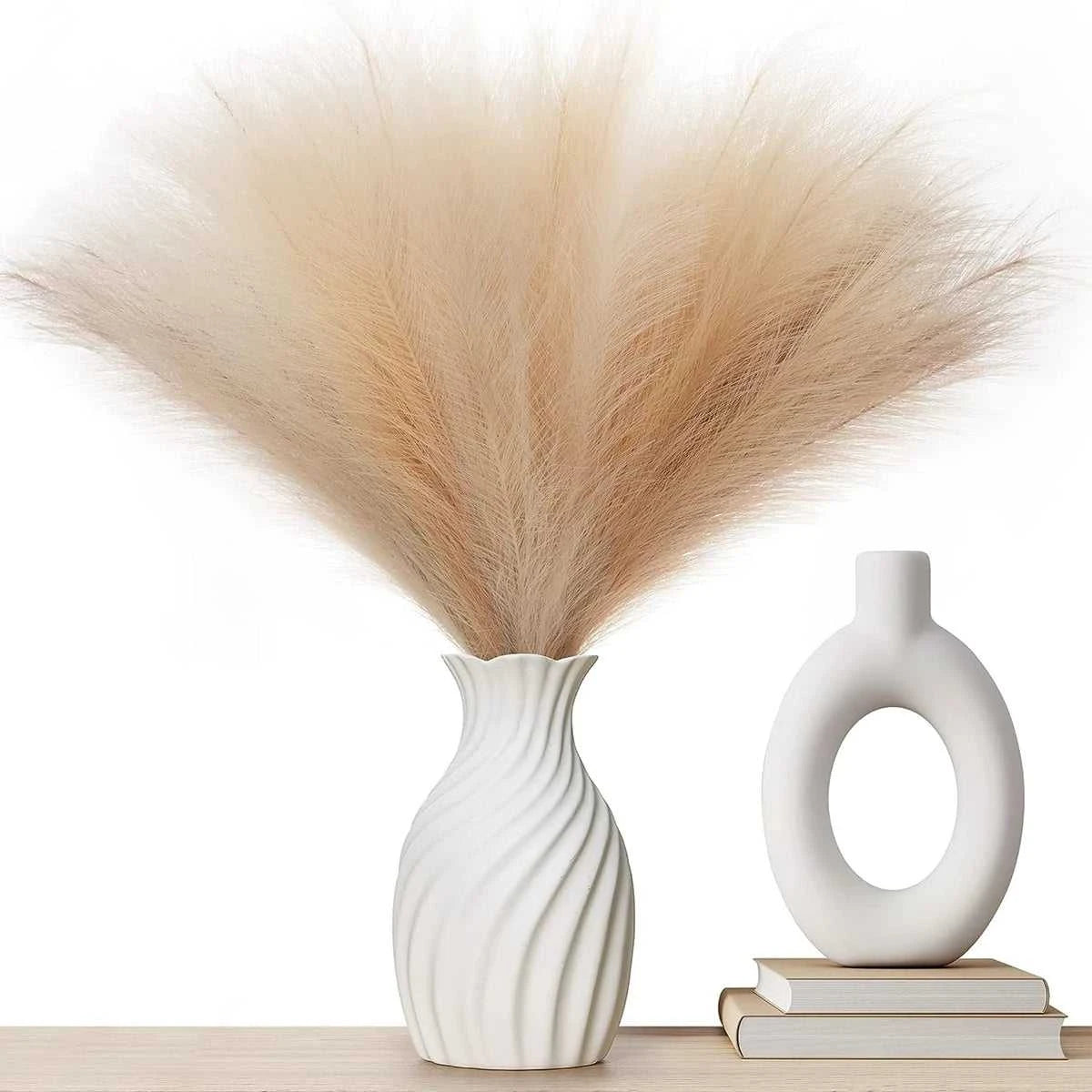 Mimosa Artificial Pampas Grass 42cm - 10pcs Boho Decor 14:202884863#color 1 Artificial Plants