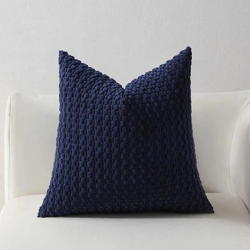 Mixi Fluffy Corduroy 3D Bubble Pillow Cover - Plush Solid Cushion 14:200006152#dark green;5:202624808#30x50cm Cushion Covers