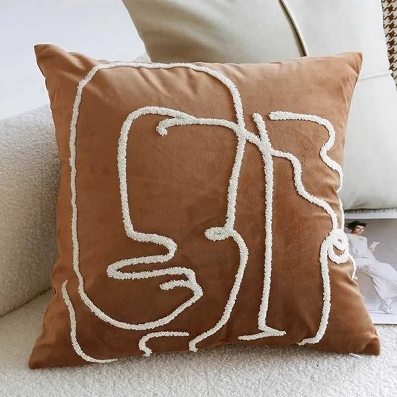Mysa Nordic Vintage Throw Pillow Cover - Light Luxury Cushion 14:193#Color 1;5:202198822#45X45CM Without Core Cushion Covers