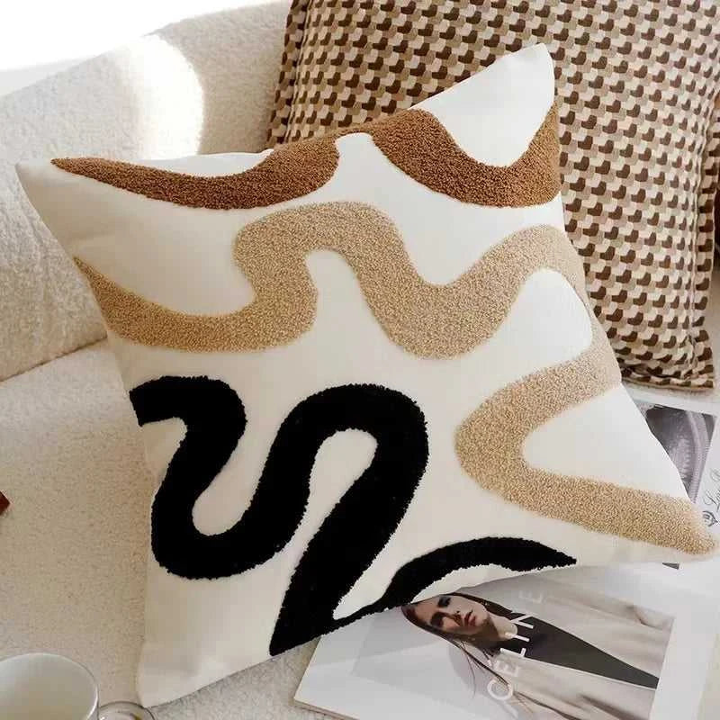 Mysa Nordic Vintage Throw Pillow Cover - Light Luxury Cushion 14:193#Color 1;5:202198822#45X45CM Without Core Cushion Covers