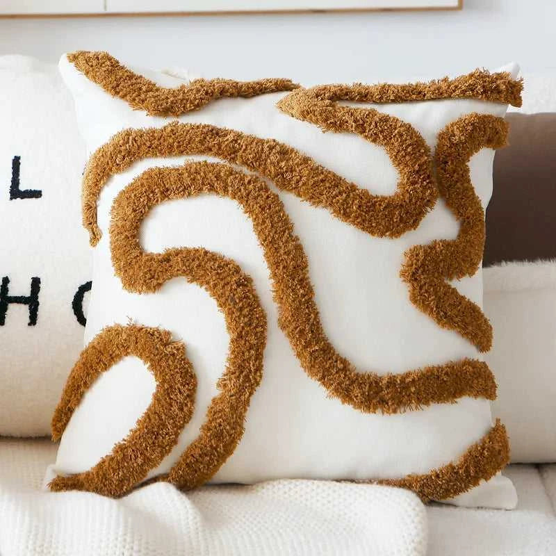 Mysa Nordic Vintage Throw Pillow Cover - Light Luxury Cushion 14:193#Color 1;5:202198822#45X45CM Without Core Cushion Covers