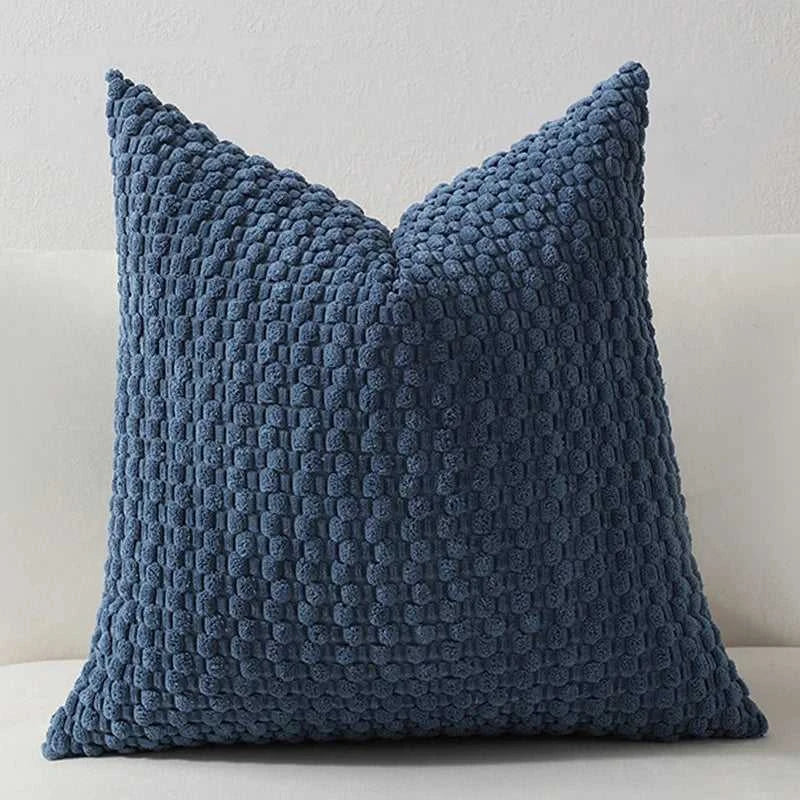 Vellu Corduroy Striped Throw Pillow Covers - Soft Cushion Cases for Sofa & Bed 14:365458#dark blue;5:201298988#1pc 30X50cm Cushion Covers