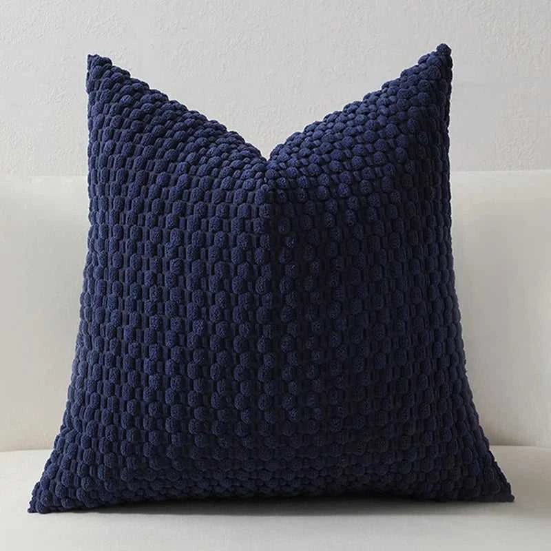 Vellu Corduroy Striped Throw Pillow Covers - Soft Cushion Cases for Sofa & Bed 14:365458#dark blue;5:201298988#1pc 30X50cm Cushion Covers
