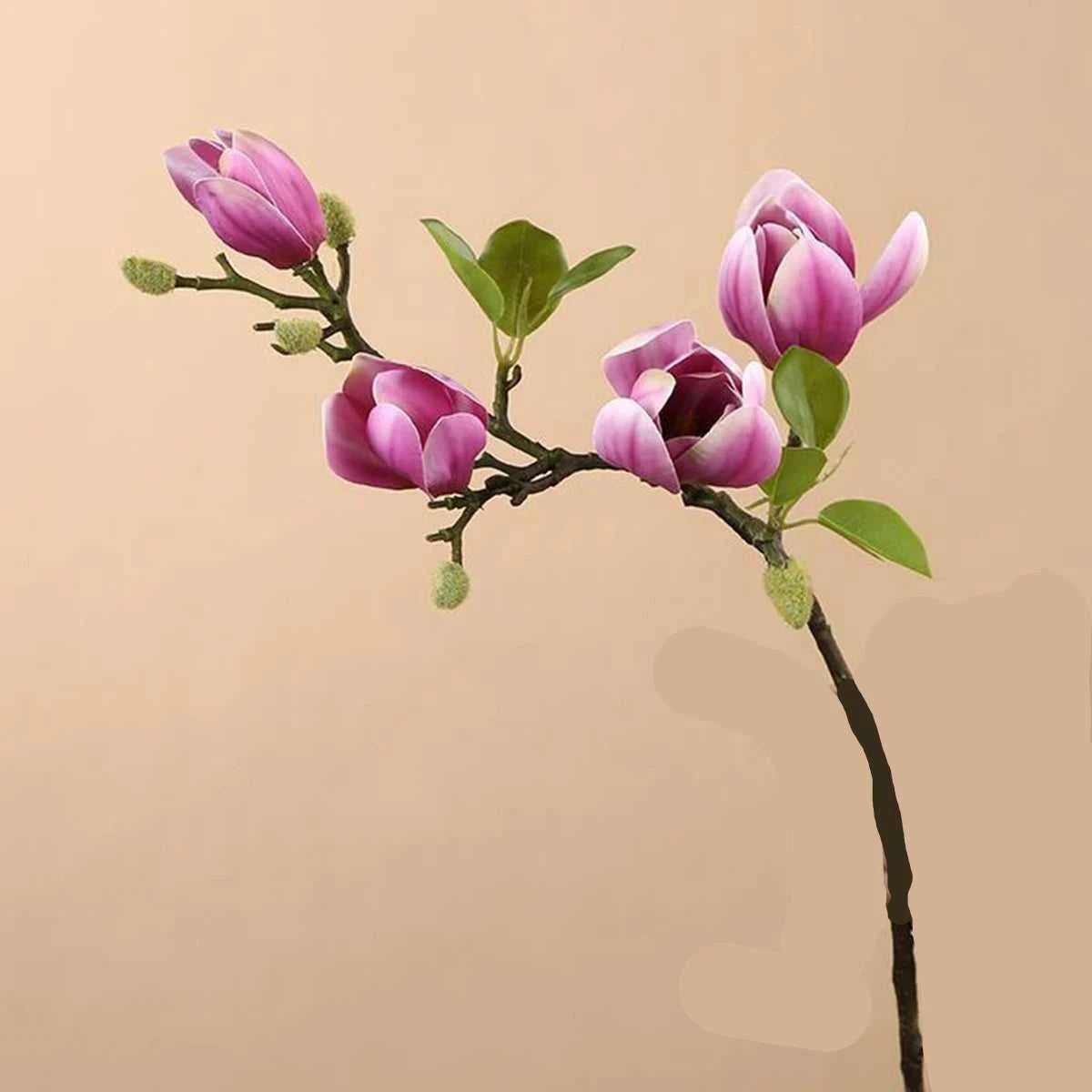 Bobo Silk Magnolia Bouquet - Artificial Flowers for Wedding & Home Decor 14:366;5:100014066#1pc Artificial Flowers