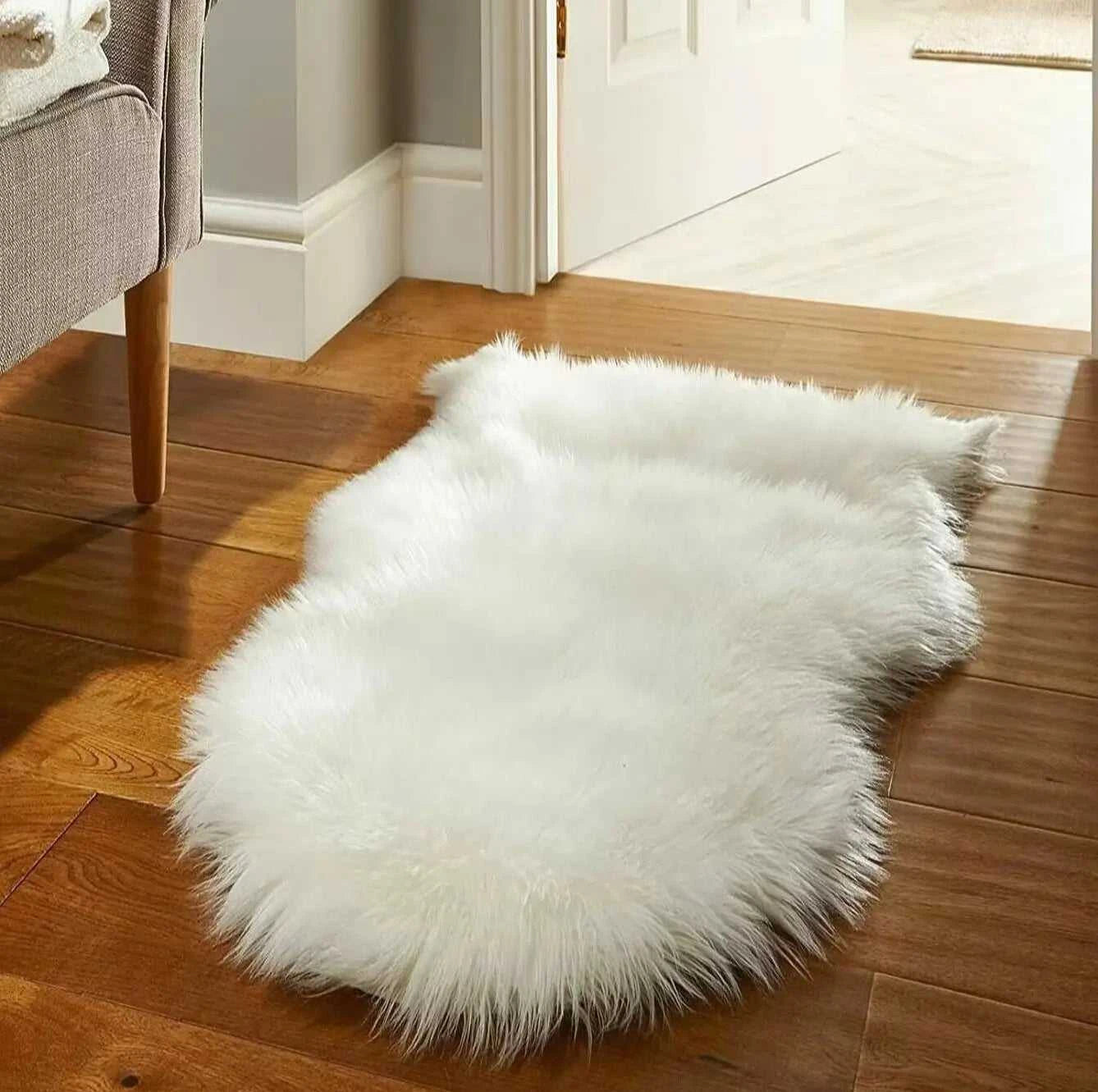 Cameron Plush Shag Carpet - Soft Fluffy Floor Mat for Living Room & Bedroom 14:29#baisepingdiyu;5:200007736#40cmx60cm Rugs