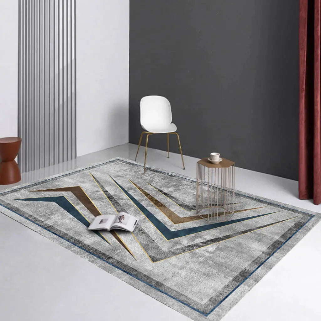 Mocco Modern Grey Area Rug | Premium Living Room Carpet