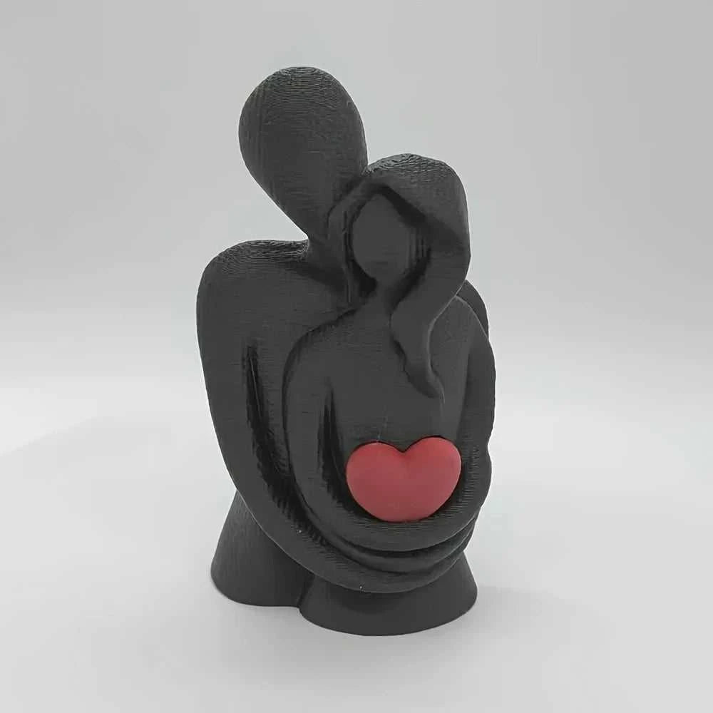 Sadie 3D Printed Embracing Couple Sculpture - Modern Love Art Gift 14:193 Decorative Sculpture
