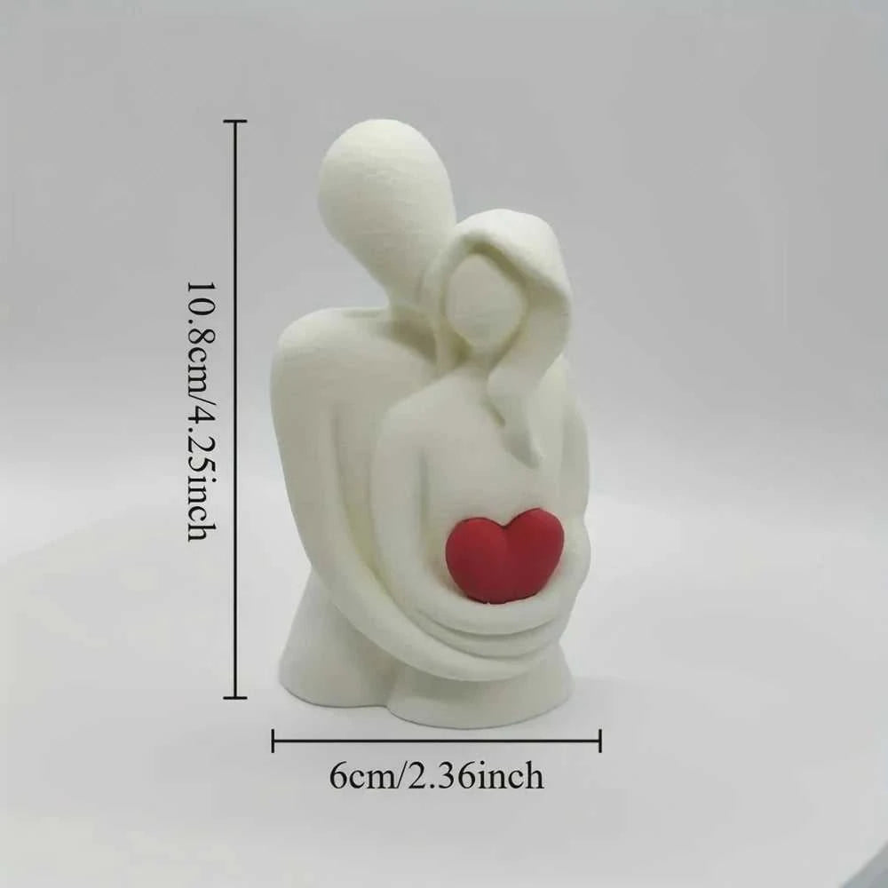Sadie 3D Printed Embracing Couple Sculpture - Modern Love Art Gift 14:193 Decorative Sculpture