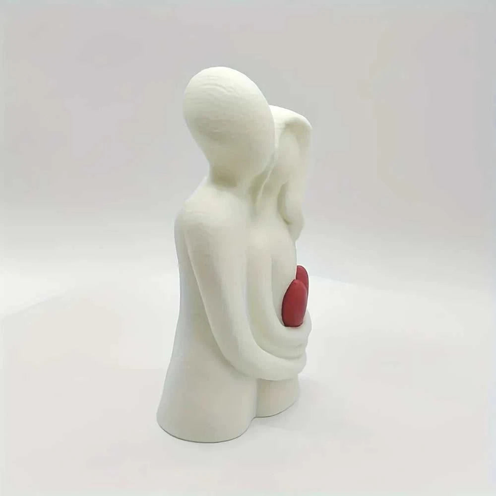 Sadie 3D Printed Embracing Couple Sculpture - Modern Love Art Gift 14:193 Decorative Sculpture