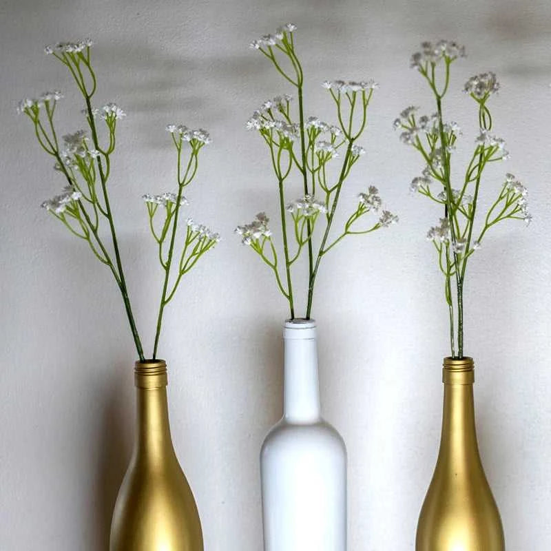 Skies Artificial Baby's Breath 52cm White - Wedding Bouquet Decor 14:365458#white;5:100014066#1bunch Artificial Flowers