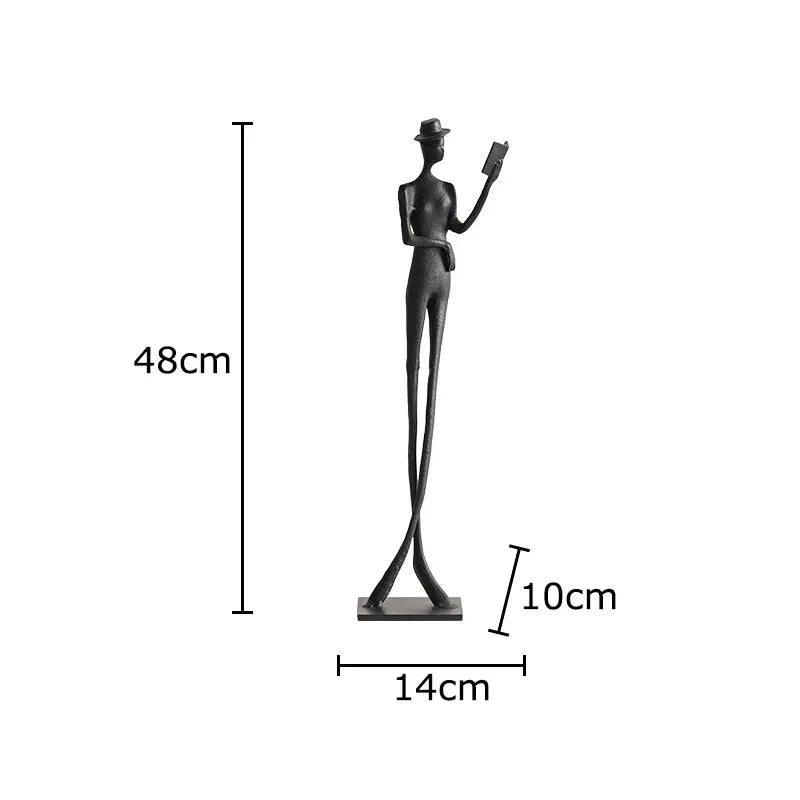 Starlite Metal Acrobat Sculpture - Abstract Figure Desk Ornament 14:200006151#A Decorative Sculpture