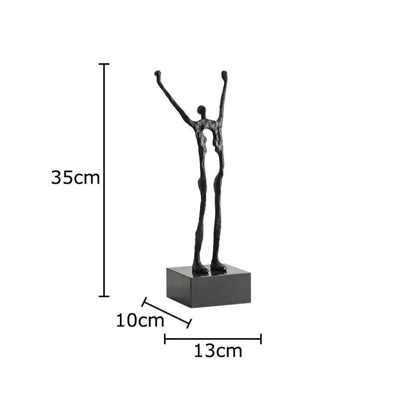 Starlite Metal Acrobat Sculpture - Abstract Figure Desk Ornament 14:200006151#A Decorative Sculpture