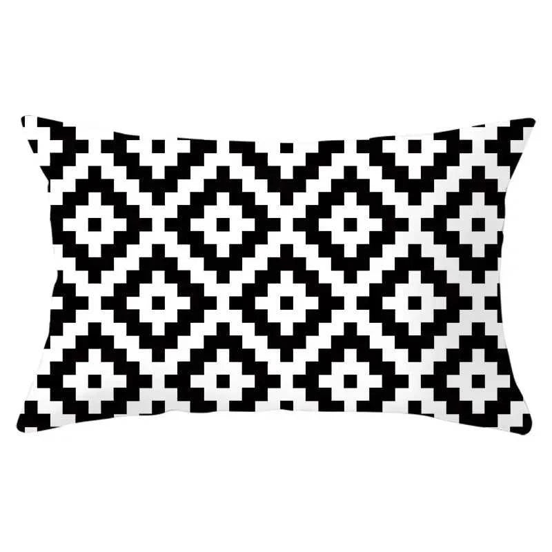 Tessitura Geometric Cushion Cover 30x50cm - Single Sided Print 14:771#1;5:201298983#30x50cm Cushion Covers