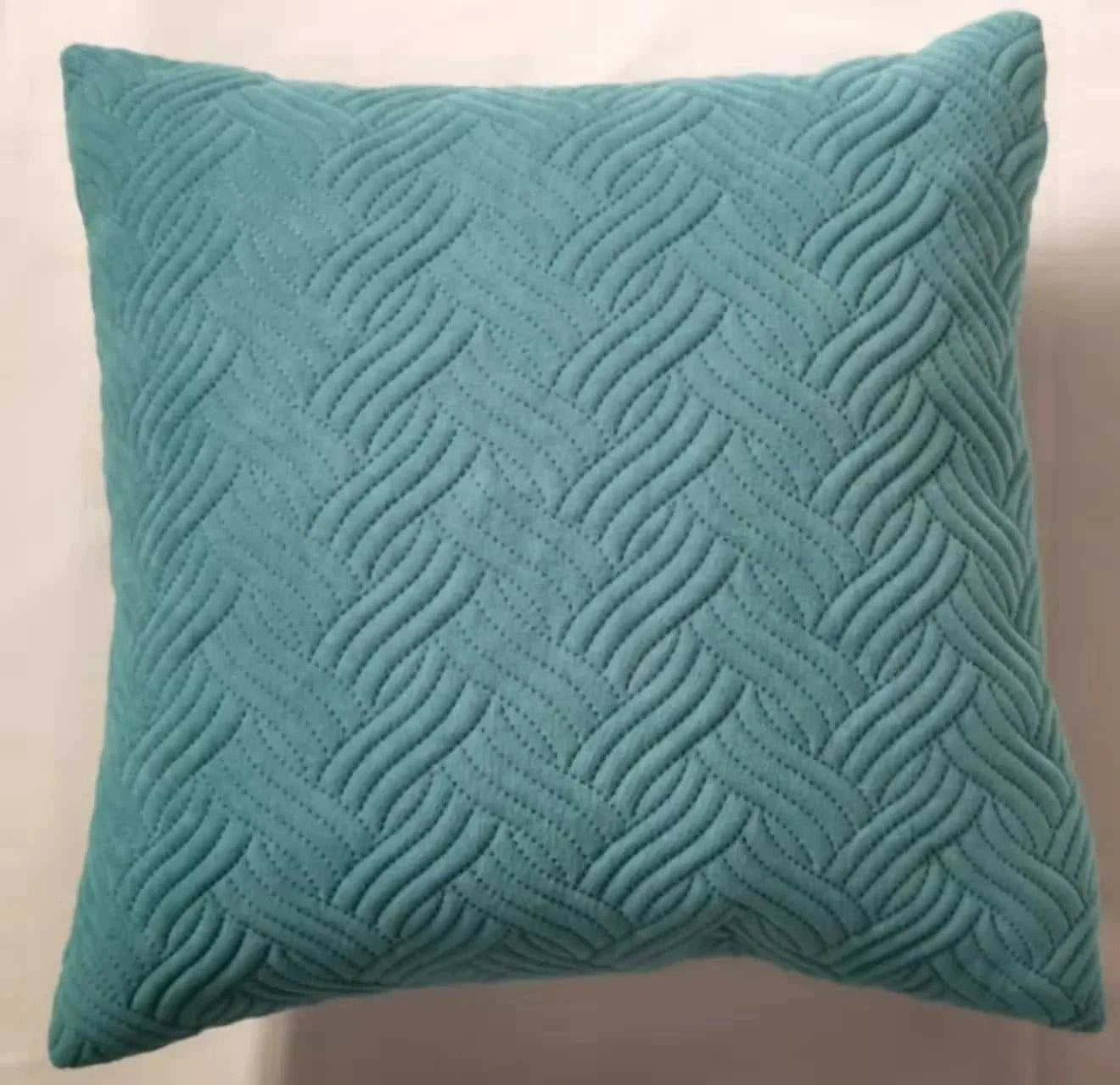 Velour Quilted Velvet Throw Pillow Covers 45x45cm - Luxury Cushion Cases 14:29#A-Orange Cushion Covers