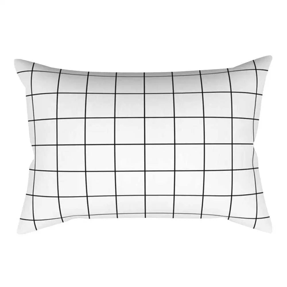 Vika Black & White Striped Rectangular Cushion Cover 30x50cm 14:193#236;5:201298989#30x50cm Cushion Covers
