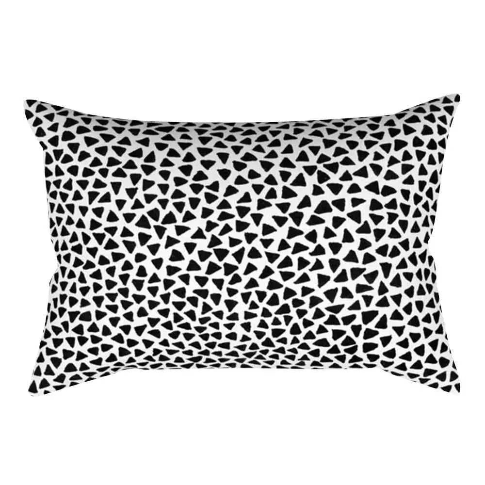 Vika Black & White Striped Rectangular Cushion Cover 30x50cm 14:193#236;5:201298989#30x50cm Cushion Covers