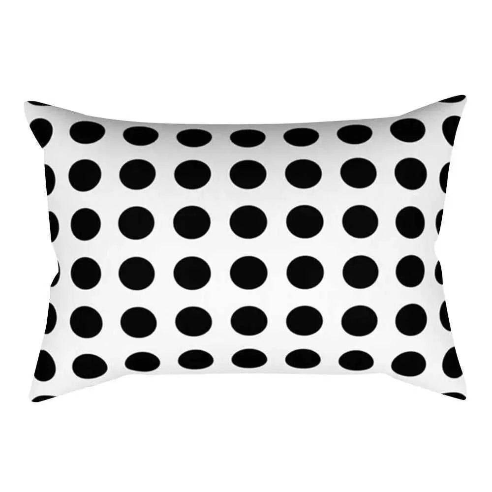 Vika Black & White Striped Rectangular Cushion Cover 30x50cm 14:193#236;5:201298989#30x50cm Cushion Covers