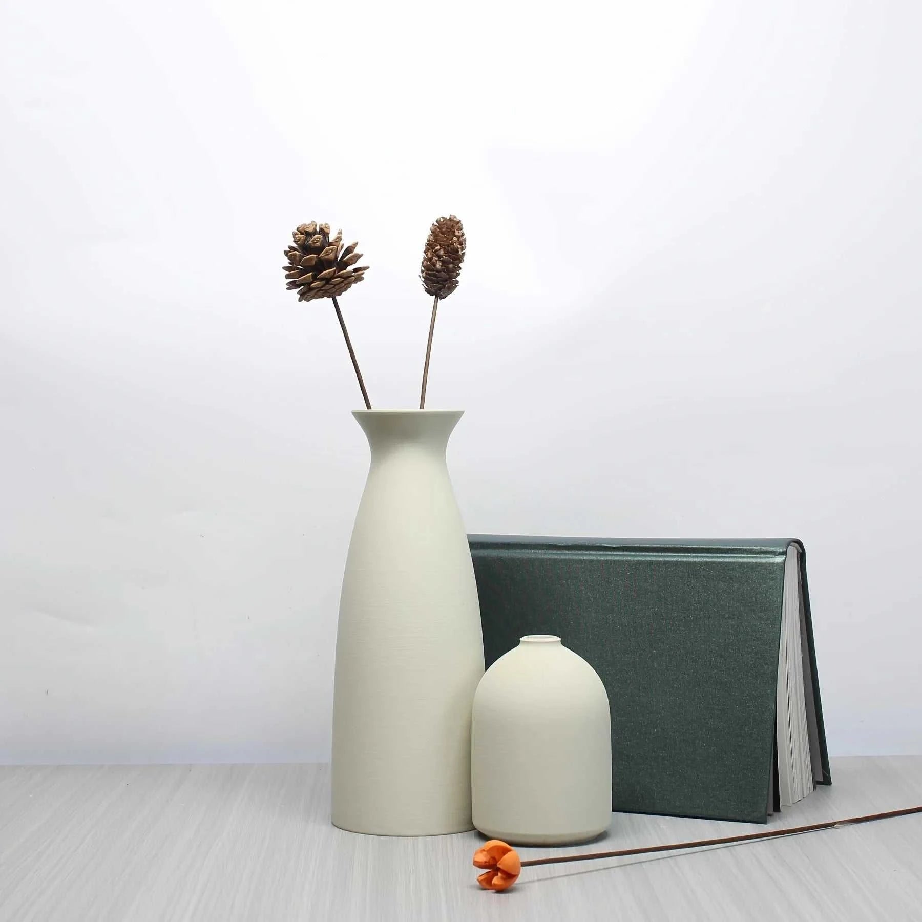 Vole Bohemian Dry Vases Set of 2 - Decorative Home & Office Ornaments 14:29 vase