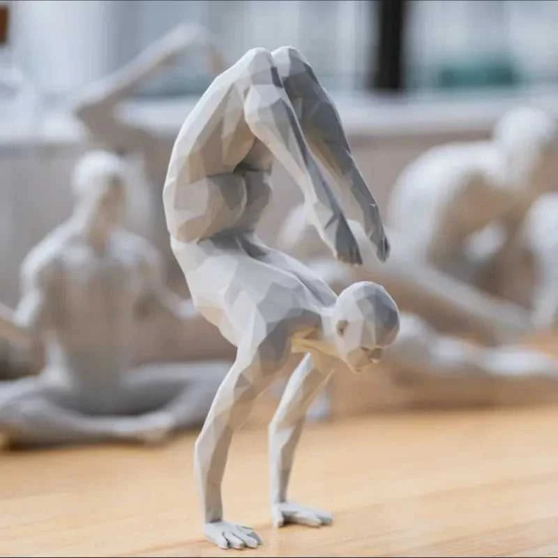 Yangqi Yoga Figurine - Minimalist Home Decor Statue 14:200004870#A Decorative Sculpture